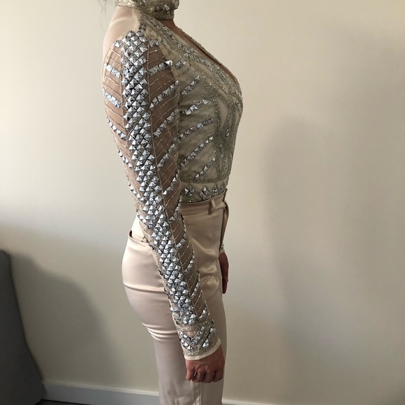 AMAZING Peace + Love Embellished Plunge Bodysuit - Picture 8 of 10